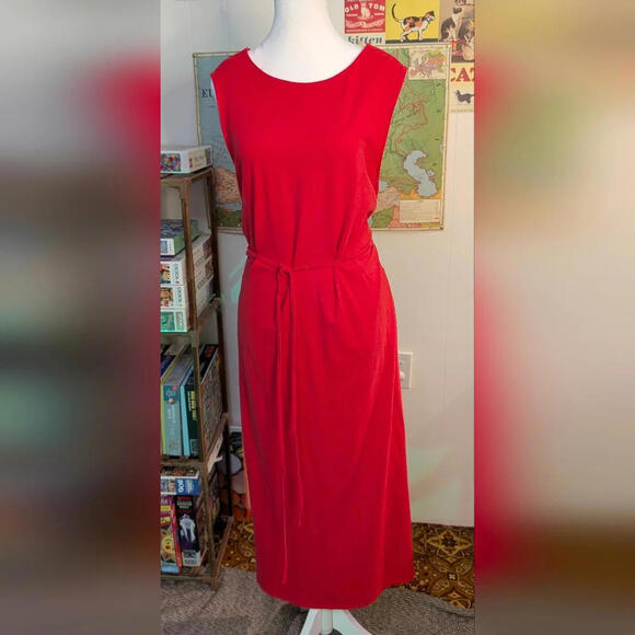😎 Denver Hayes Coral Sleeveless Stretch Maxi Dress , Size XXL - Picture 2 of 6
